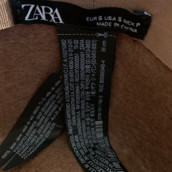 ZARA Camel 100% Wool Hat Bloggers Fav - Picture 7 of 7